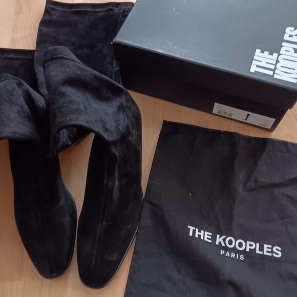 THE KOOPLES Suede Thigh-High Boots - Picture 10 of 10